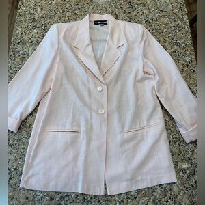 Vintage Sag Harbor Blazer Baby Pink Size 10